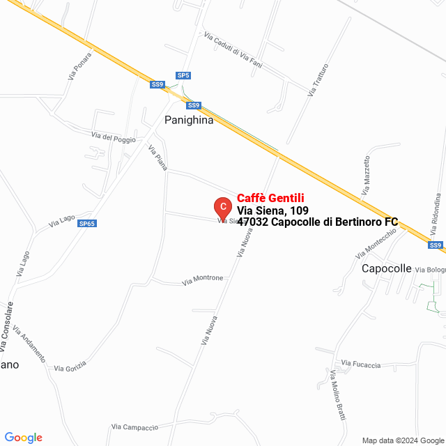 apri la mappa di Caffè Gentili
