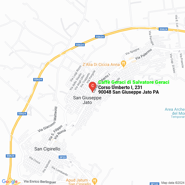 apri la mappa di Caffè Geraci di Salvatore Geraci