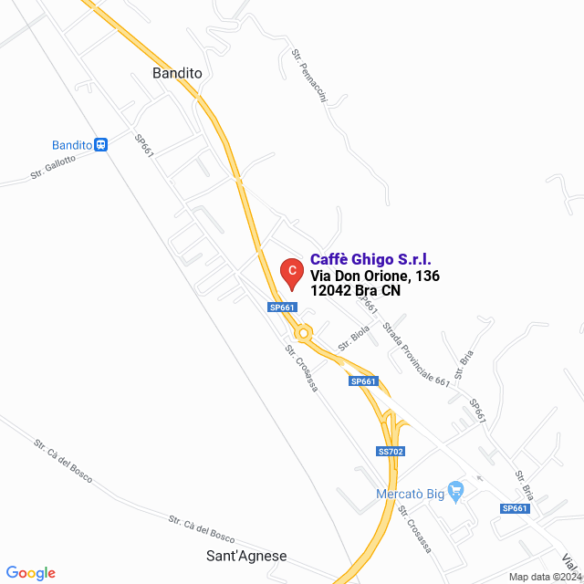 apri la mappa di Caffè Ghigo S.r.l.