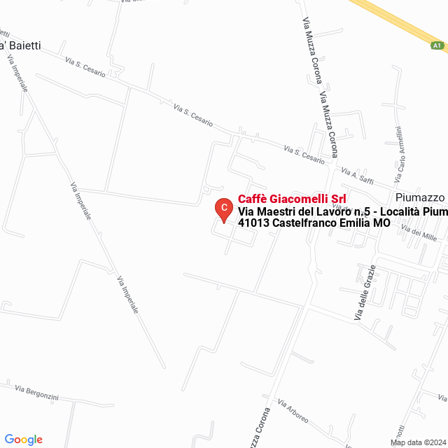 apri la mappa di Caffè Giacomelli Srl