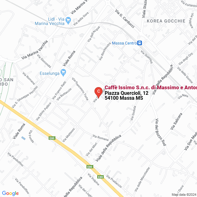 apri la mappa di Caffè Issimo S.n.c. di Massimo e Antonella Ciberti