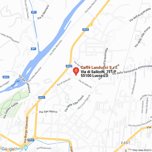 apri la mappa di Caffè Landucci S.r.l.