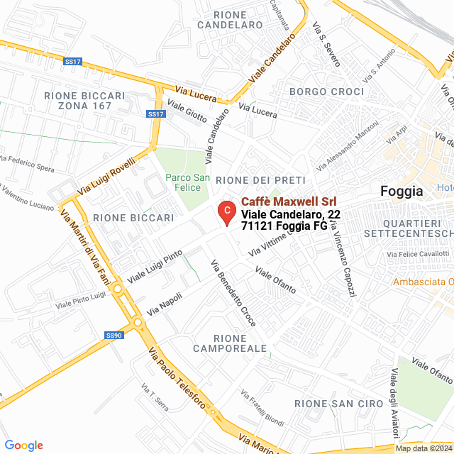 apri la mappa di Caffè Maxwell Srl