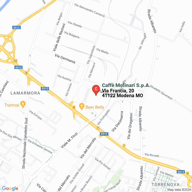 apri la mappa di Caffè Molinari S.p.A.