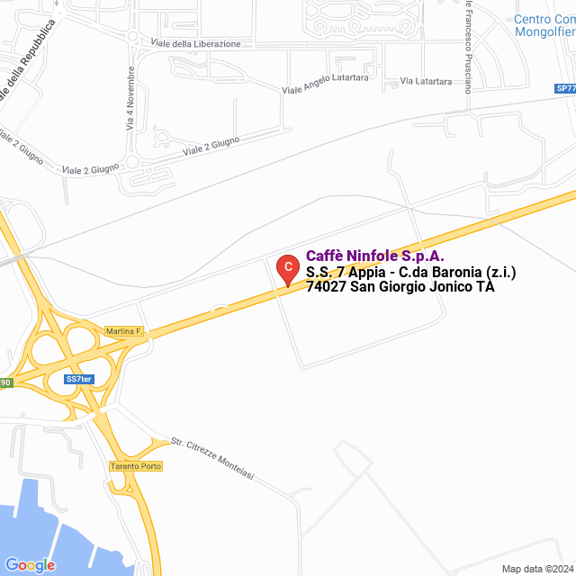 apri la mappa di Caffè Ninfole S.p.A.