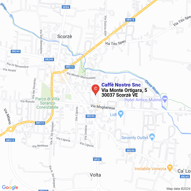 apri la mappa di Caffè Nostro Snc