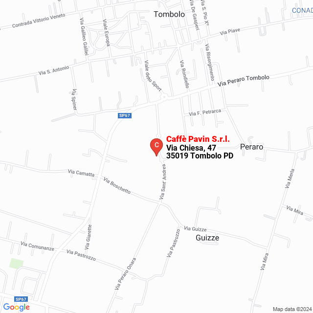 apri la mappa di Caffè Pavin S.r.l.