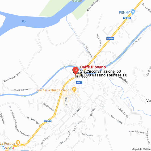 apri la mappa di Caffè Piovano