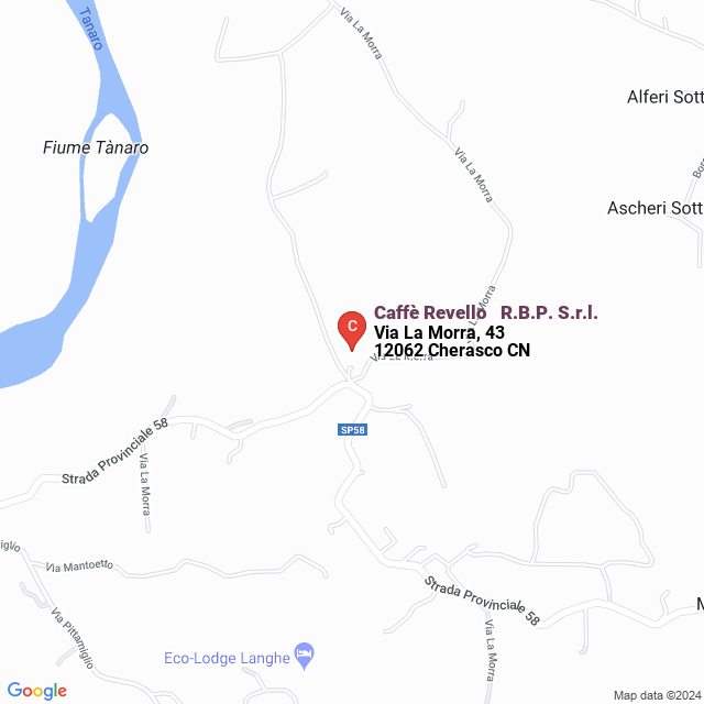 apri la mappa di Caffè Revello - R.B.P. S.r.l.