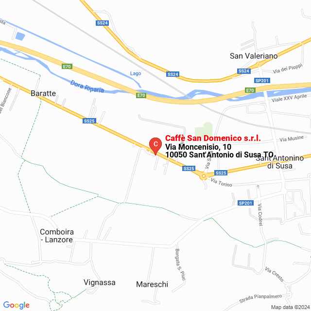 apri la mappa di Caffè San Domenico s.r.l.