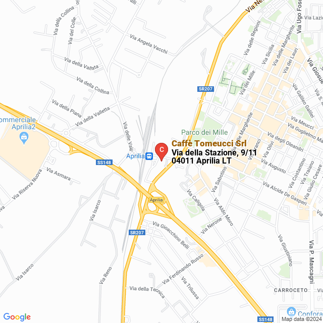 apri la mappa di Caffè Tomeucci Srl