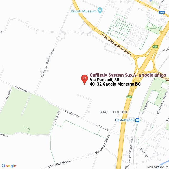 apri la mappa di Caffitaly System S.p.A. a socio unico