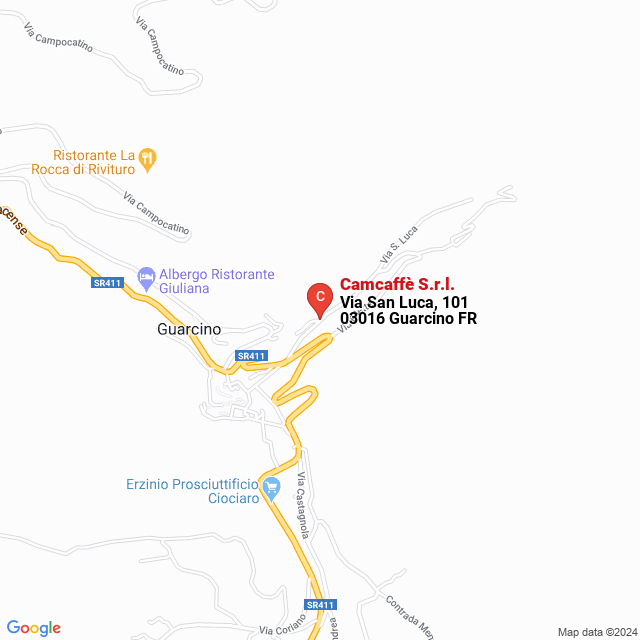 apri la mappa di Camcaffè S.r.l.