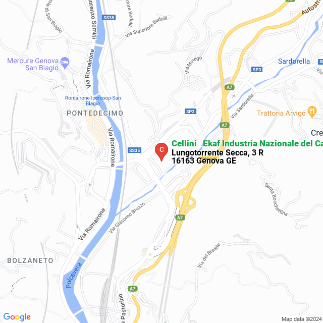 apri la mappa di Cellini - Ekaf Industria Nazionale del Caffè S.p.A.