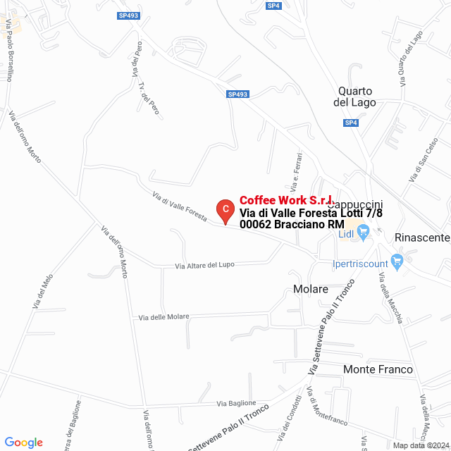 apri la mappa di Coffee Work S.r.l.