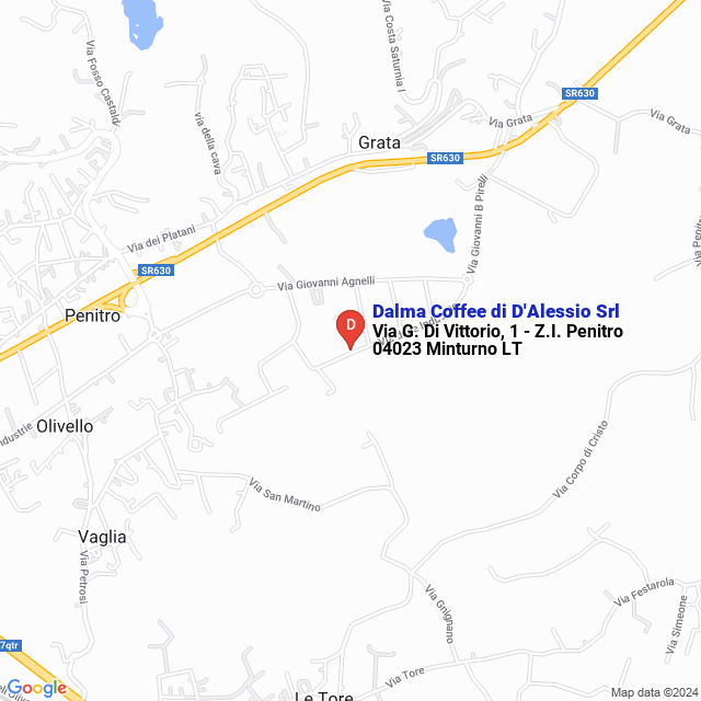 apri la mappa di Dalma Coffee di D‘Alessio Srl