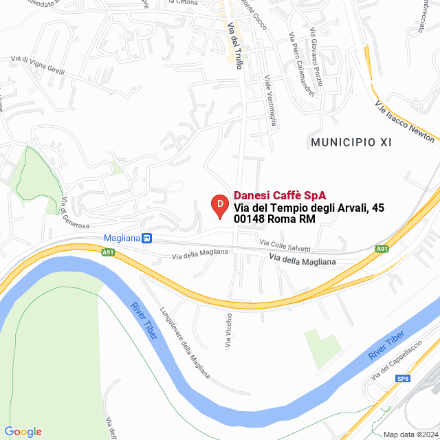 apri la mappa di Danesi Caffè SpA