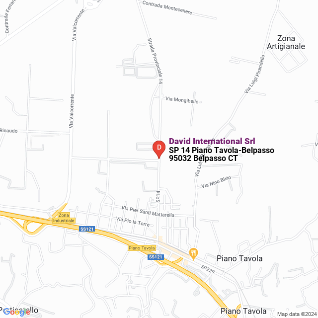 apri la mappa di David International Srl