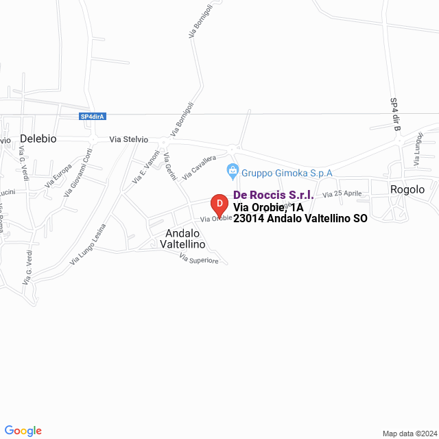 apri la mappa di De Roccis S.r.l.