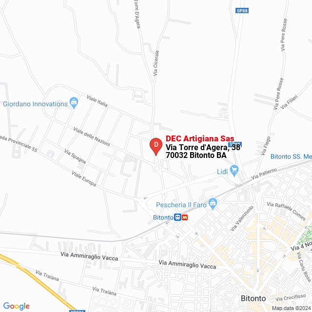 apri la mappa di DEC Artigiana Sas