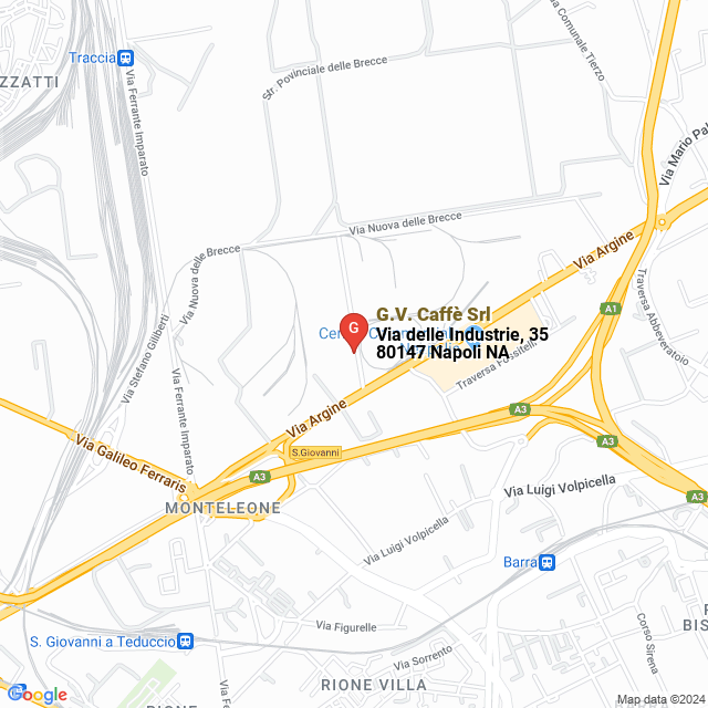 apri la mappa di G.V. Caffè Srl