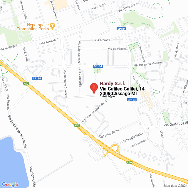 apri la mappa di Hardy S.r.l.