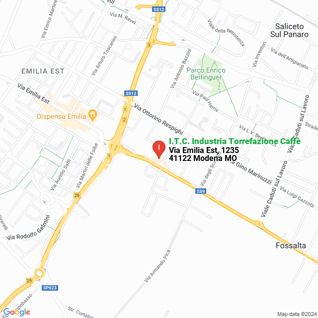 apri la mappa di I.T.C. Industria Torrefazione Caffè