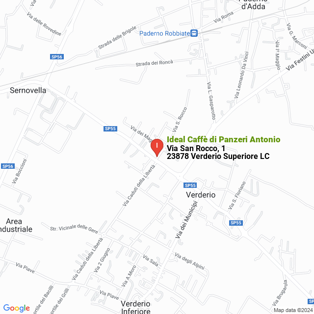 apri la mappa di Ideal Caffè di Panzeri Antonio