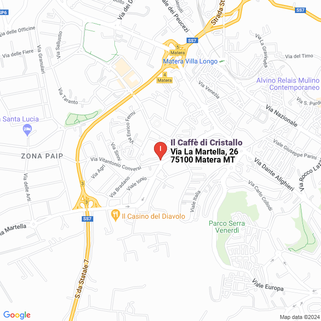 apri la mappa di Il Caffè di Cristallo