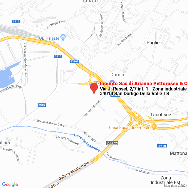 apri la mappa di Inpunto Sas di Arianna Pettorosso & C.