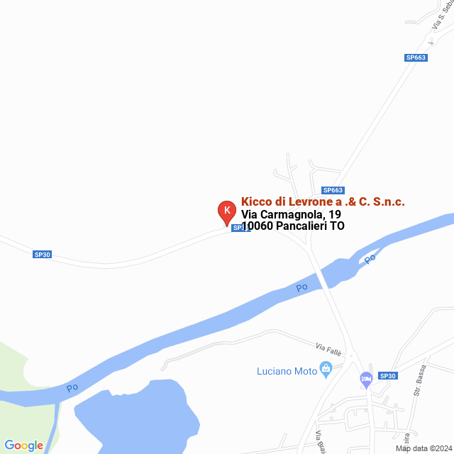 apri la mappa di Kicco di Levrone a .& C. S.n.c.