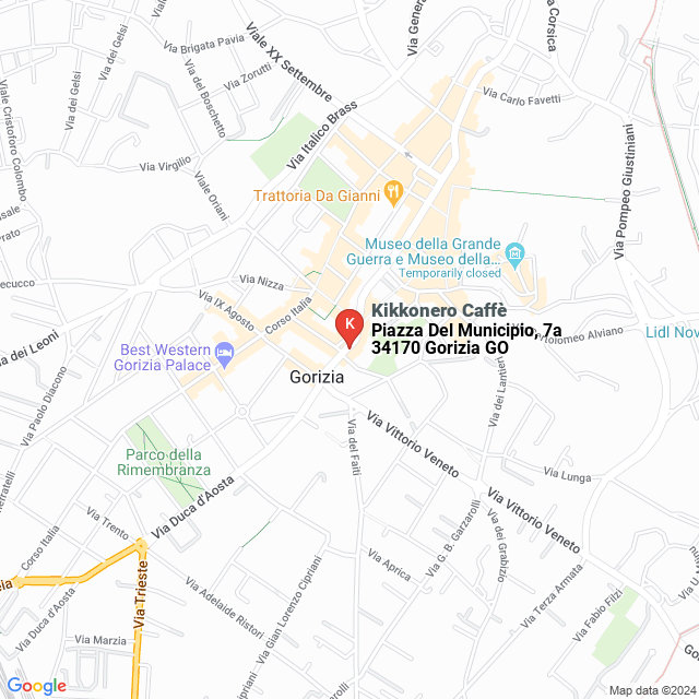 apri la mappa di Kikkonero Caffè