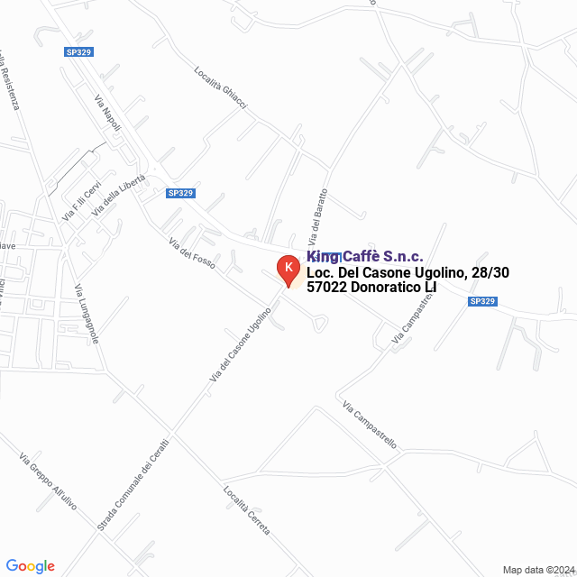 apri la mappa di King Caffè S.n.c.