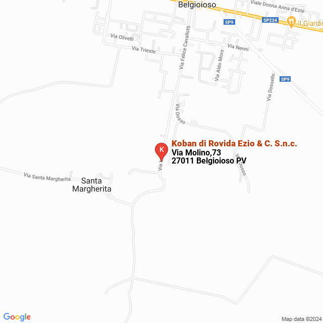 apri la mappa di Koban di Rovida Ezio & C. S.n.c.