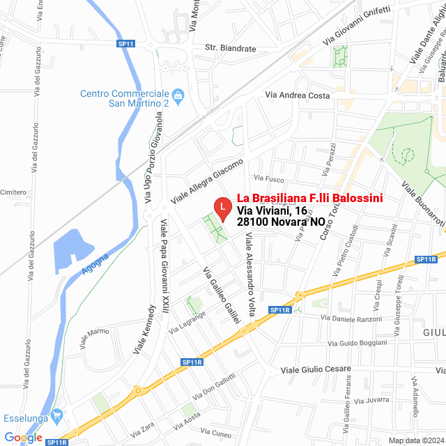 apri la mappa di La Brasiliana F.lli Balossini