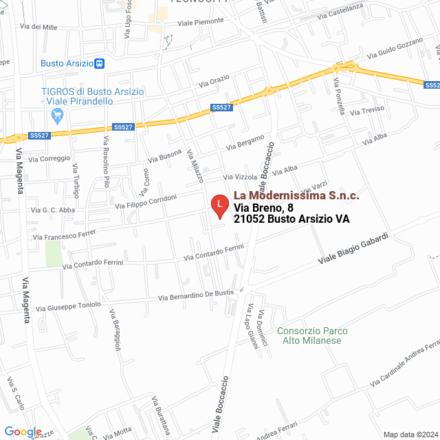 apri la mappa di La Modernissima S.n.c.