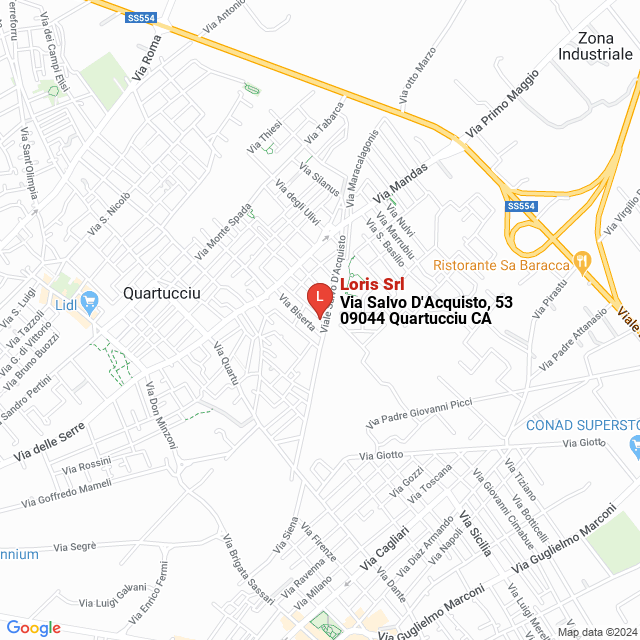 apri la mappa di Loris Srl