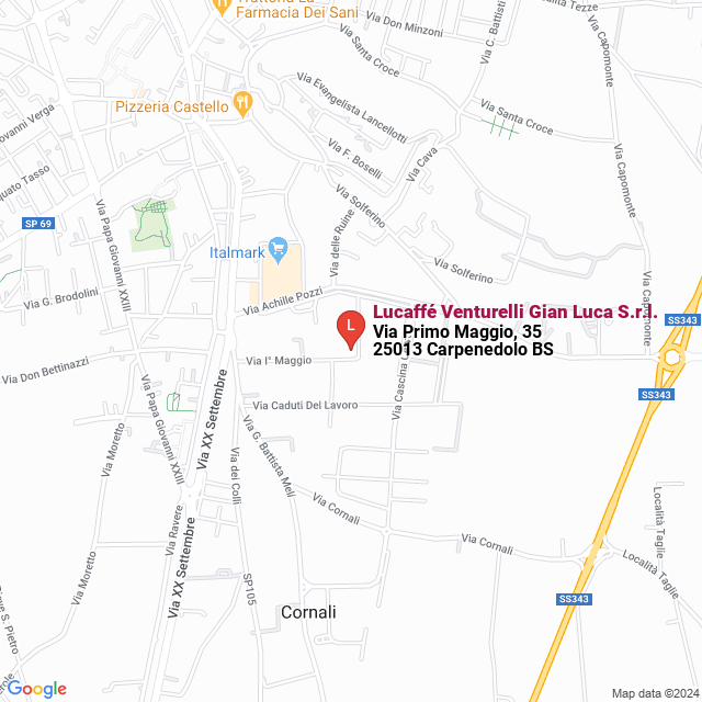apri la mappa di Lucaffé Venturelli Gian Luca S.r.l.
