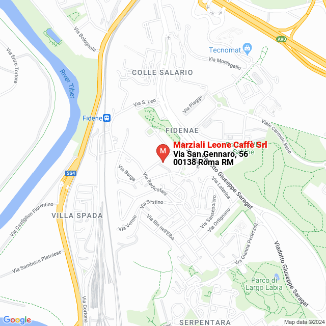 apri la mappa di Marziali Leone Caffè Srl