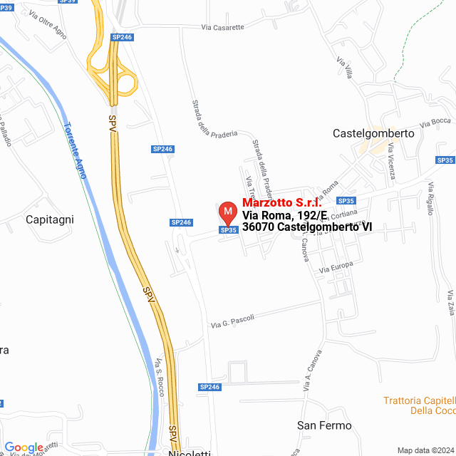apri la mappa di Marzotto S.r.l.