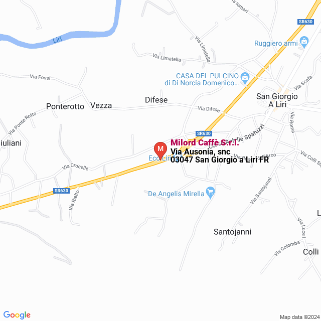 apri la mappa di Milord Caffè S.r.l.