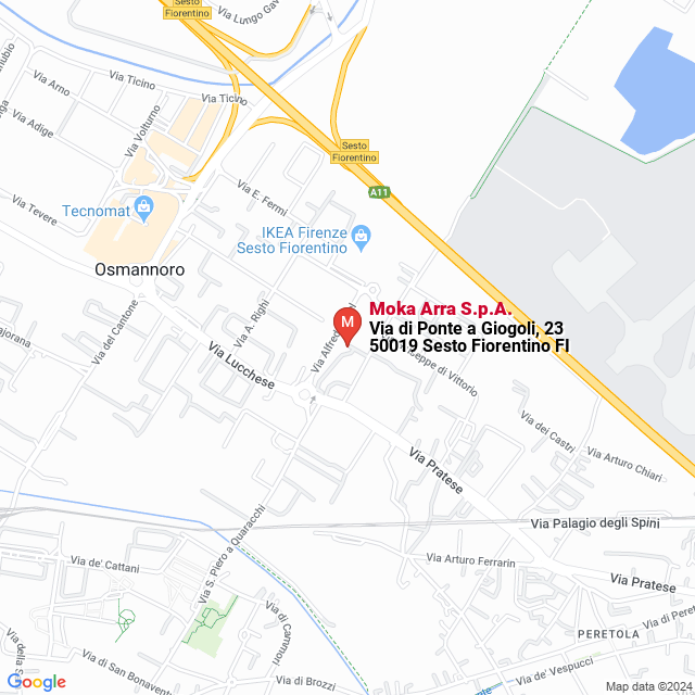 apri la mappa di Moka Arra S.p.A.