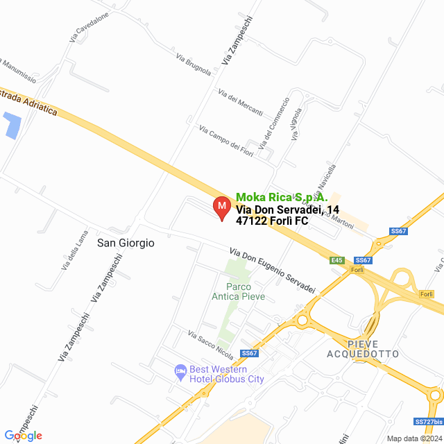 apri la mappa di Moka Rica S.p.A.
