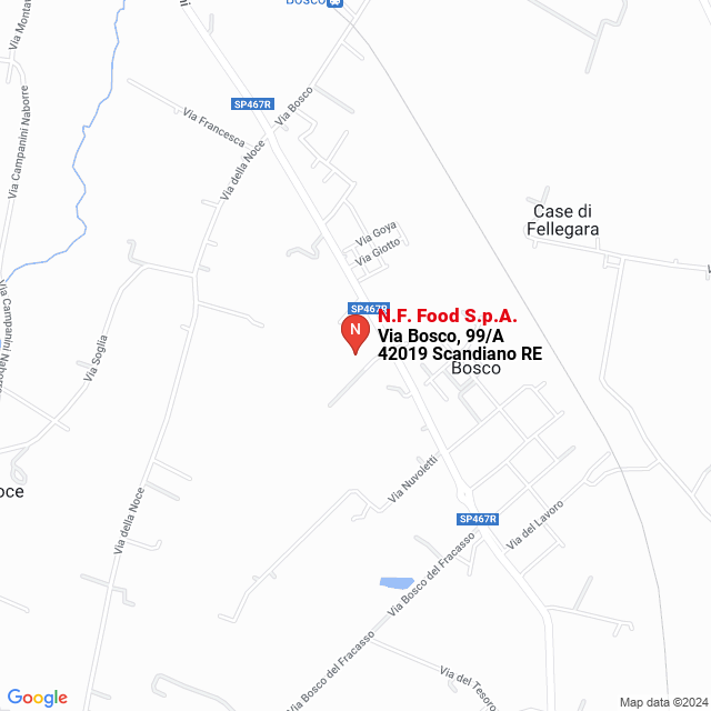apri la mappa di N.F. Food S.p.A.