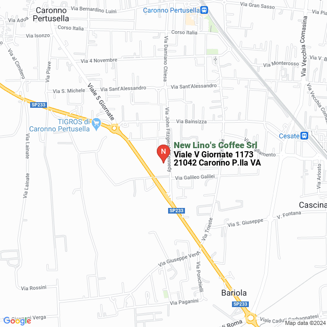 apri la mappa di New Lino‘s Coffee Srl