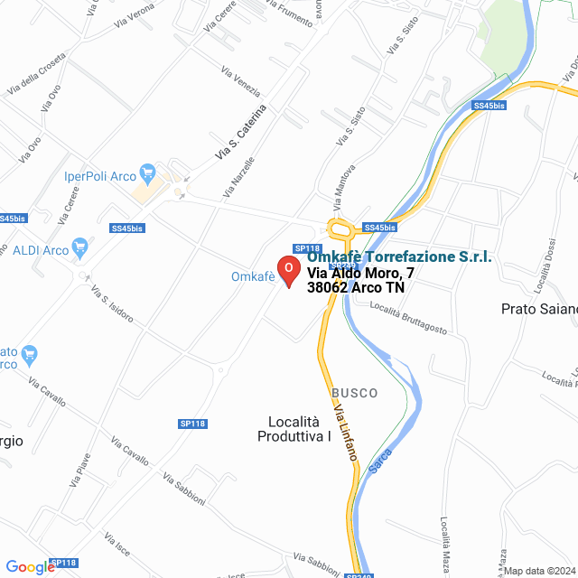 apri la mappa di Omkafè Torrefazione S.r.l.