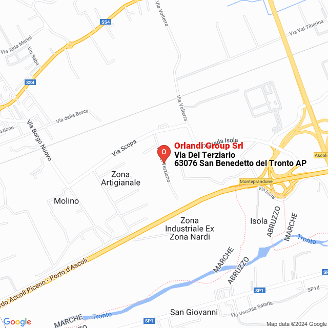 apri la mappa di Orlandi Group Srl