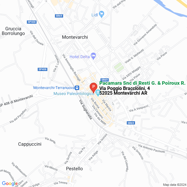 apri la mappa di Pacamara Snc di Resti G. & Poiroux R.