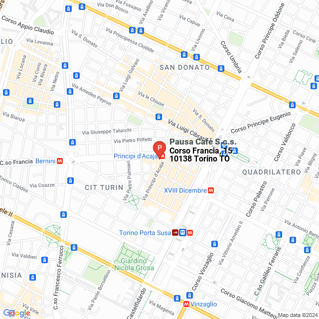 apri la mappa di Pausa Café S.c.s.