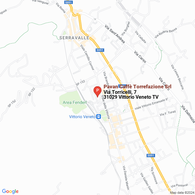 apri la mappa di Pavan Caffè Torrefazione Srl